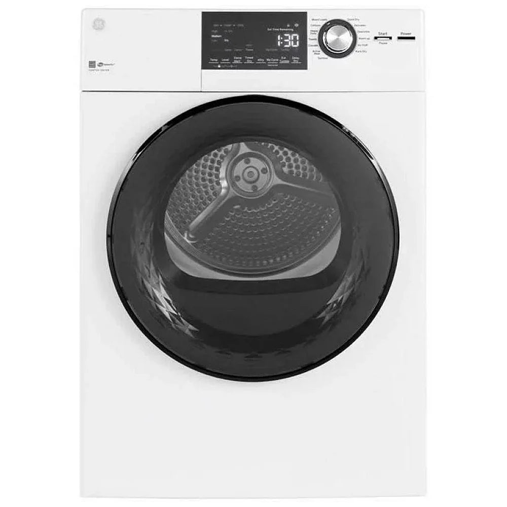 Open Box GE GFD14JSINWW Electric Dryer, 4.1 cu. ft. Dryer Capacity, 13 Dry Cycles, 3 Temperature Settings, Vented, Stackable