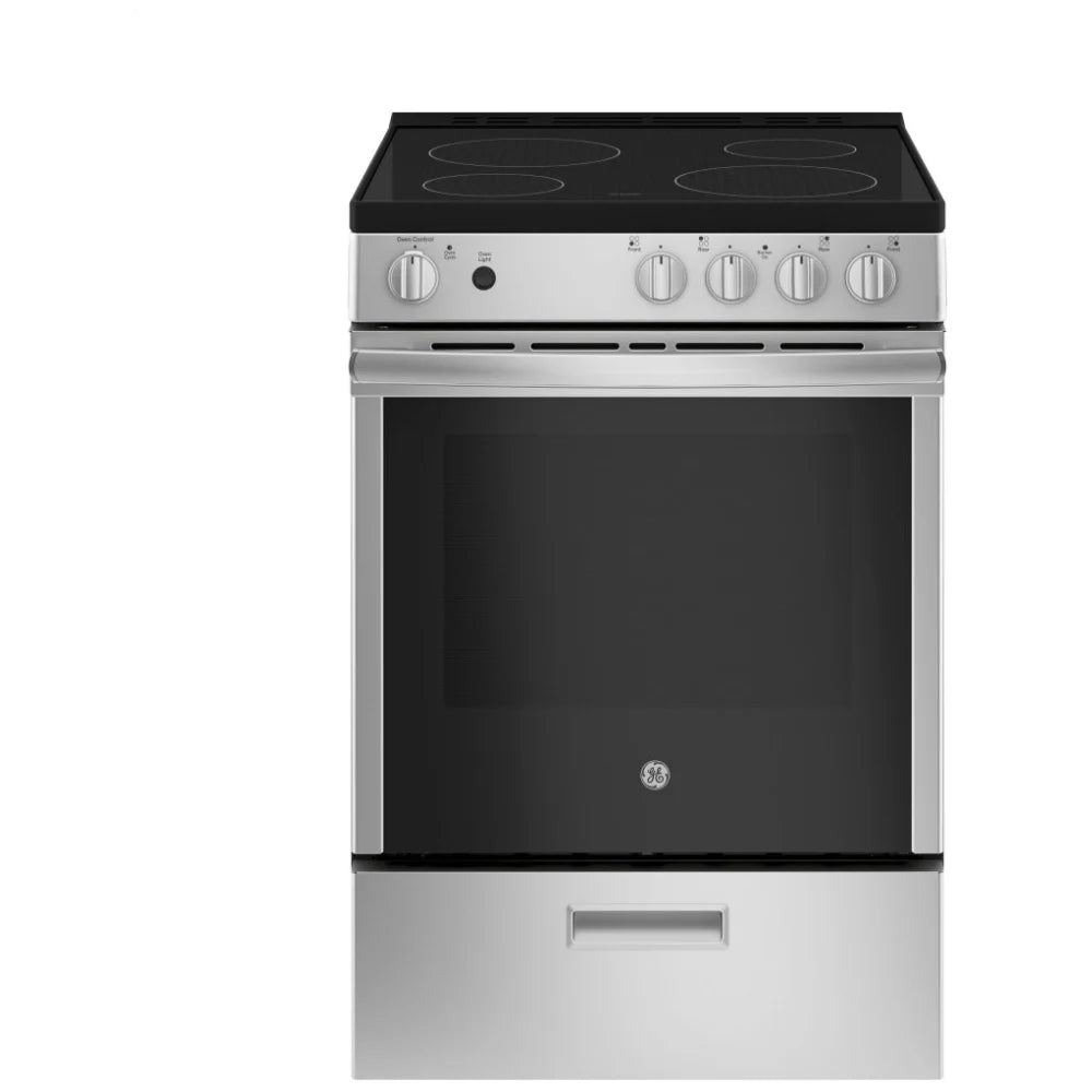 Open Box Brand new GE JCAS640RMSS Electric Range, 2.9 cu. ft. Capacity, 24