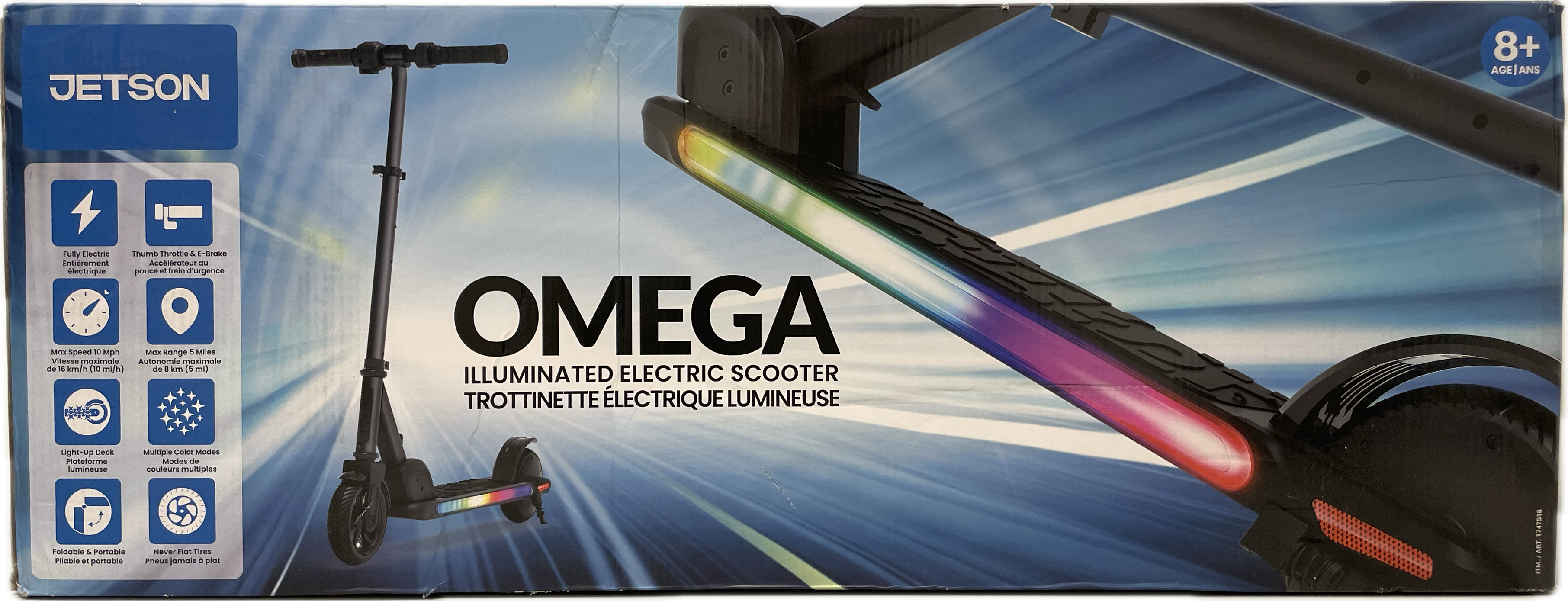 10 Pcs of OMEGA Illuminated Electric Scooter